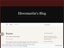 Tablet Screenshot of ekwemartin.wordpress.com