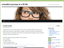 Tablet Screenshot of foodiejourneytofit.wordpress.com