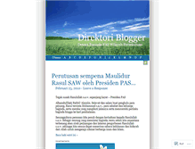 Tablet Screenshot of bloggersdirektori.wordpress.com