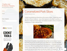 Tablet Screenshot of charlesandkimberlysrecipes.wordpress.com