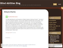 Tablet Screenshot of blindabilities.wordpress.com