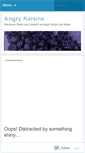 Mobile Screenshot of angryraisins.wordpress.com