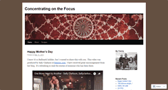 Desktop Screenshot of concentratingonthefocus.wordpress.com