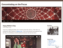 Tablet Screenshot of concentratingonthefocus.wordpress.com