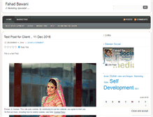 Tablet Screenshot of fahadbawani.wordpress.com