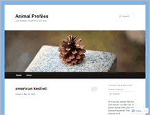 Tablet Screenshot of animalprofiles.wordpress.com
