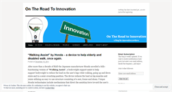 Desktop Screenshot of ontheroadtoinnovation.wordpress.com