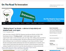 Tablet Screenshot of ontheroadtoinnovation.wordpress.com