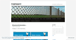 Desktop Screenshot of magtopgave.wordpress.com