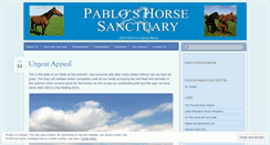 Desktop Screenshot of pabloshorsesanctuary.wordpress.com