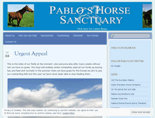 Tablet Screenshot of pabloshorsesanctuary.wordpress.com
