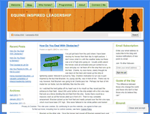 Tablet Screenshot of equineinspiredleadership.wordpress.com
