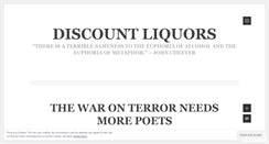 Desktop Screenshot of discountliquors.wordpress.com