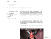Tablet Screenshot of chett.wordpress.com
