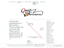 Tablet Screenshot of osezlefeminismebelgique.wordpress.com