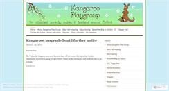 Desktop Screenshot of kangarooplaygroup.wordpress.com