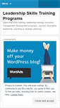 Mobile Screenshot of leadershipskillstrainingprograms.wordpress.com