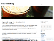 Tablet Screenshot of brewtours.wordpress.com