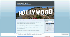 Desktop Screenshot of goodcelebrities.wordpress.com