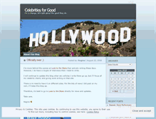 Tablet Screenshot of goodcelebrities.wordpress.com