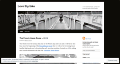 Desktop Screenshot of lovethybike.wordpress.com