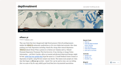 Desktop Screenshot of depthreatment.wordpress.com