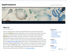 Tablet Screenshot of depthreatment.wordpress.com