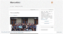 Desktop Screenshot of marcoalici.wordpress.com