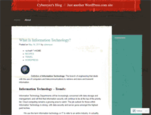 Tablet Screenshot of cybereyez.wordpress.com
