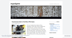 Desktop Screenshot of myps3game.wordpress.com