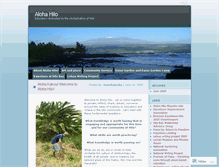 Tablet Screenshot of alohahilo.wordpress.com