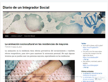 Tablet Screenshot of integracionsocial.wordpress.com