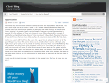 Tablet Screenshot of chrisclark.wordpress.com