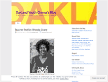 Tablet Screenshot of oaklandyouthchorus.wordpress.com