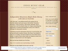 Tablet Screenshot of indiemusicgear.wordpress.com