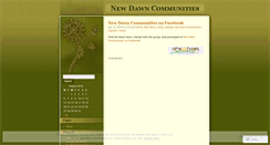 Desktop Screenshot of newdawncommunities.wordpress.com