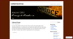 Desktop Screenshot of canberraconvoy.wordpress.com