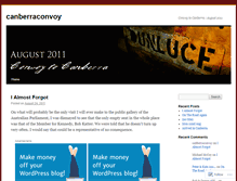 Tablet Screenshot of canberraconvoy.wordpress.com