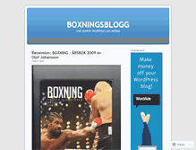 Tablet Screenshot of boxningsblogg.wordpress.com