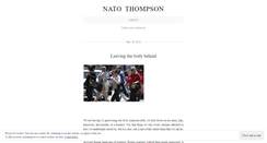 Desktop Screenshot of natothompson.wordpress.com