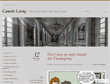 Tablet Screenshot of camelotliving.wordpress.com