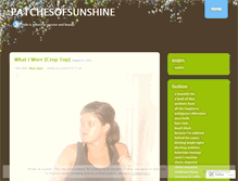 Tablet Screenshot of patchesofsunshine.wordpress.com