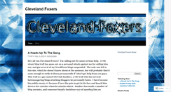 Desktop Screenshot of clevelandfoxers.wordpress.com
