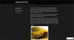 Desktop Screenshot of cspacecreativemedia.wordpress.com