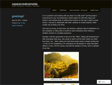 Tablet Screenshot of cspacecreativemedia.wordpress.com