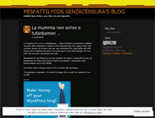 Tablet Screenshot of misfattisenzacensura.wordpress.com