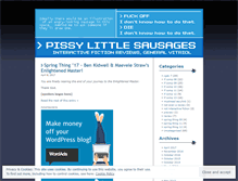 Tablet Screenshot of pissylittlesausages.wordpress.com