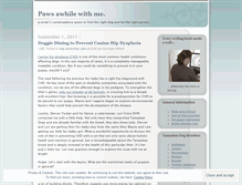 Tablet Screenshot of pawsawhilewithme.wordpress.com