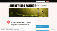 Desktop Screenshot of journeyintoscience.wordpress.com