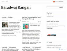 Tablet Screenshot of baradwajrangan.wordpress.com